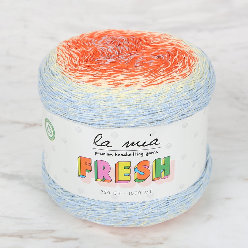 La Mia Fresh Knitting Yarn, Variegated – LF002