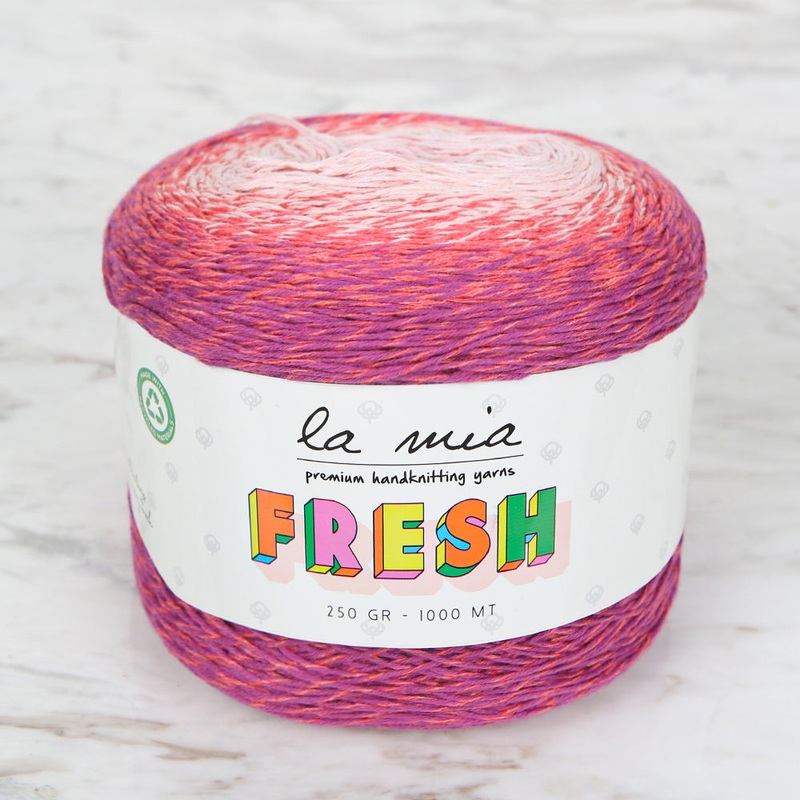 La Mia Fresh Knitting Yarn, Variegated – LF004