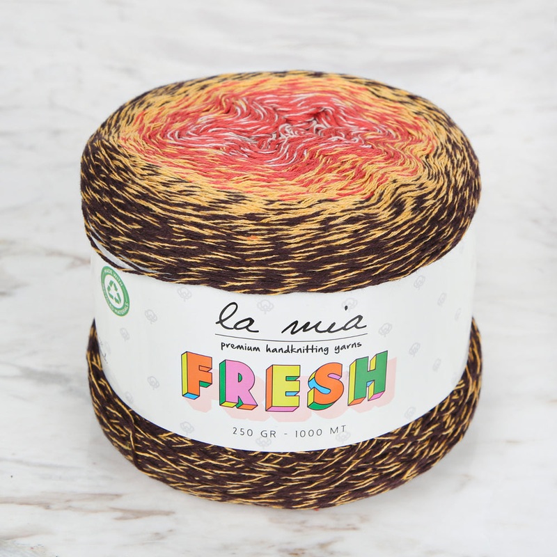 La Mia Fresh Knitting Yarn, Variegated – LF006
