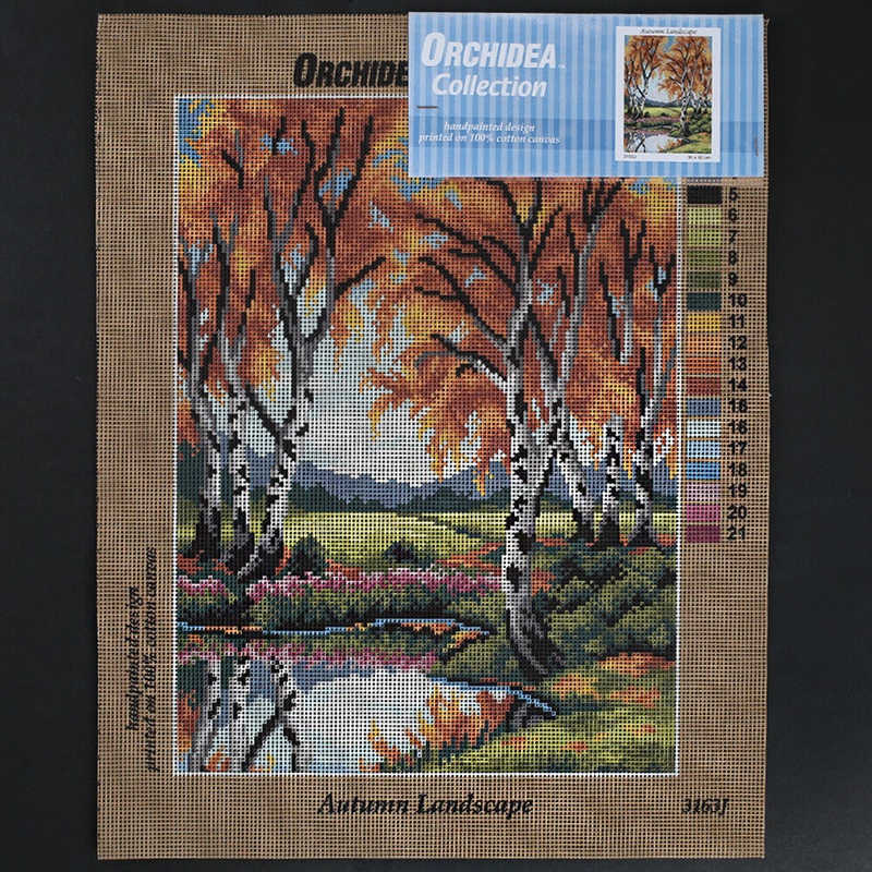 Orchidea 30×40 cm Autumn Landscape Printed Gobelin 3163J