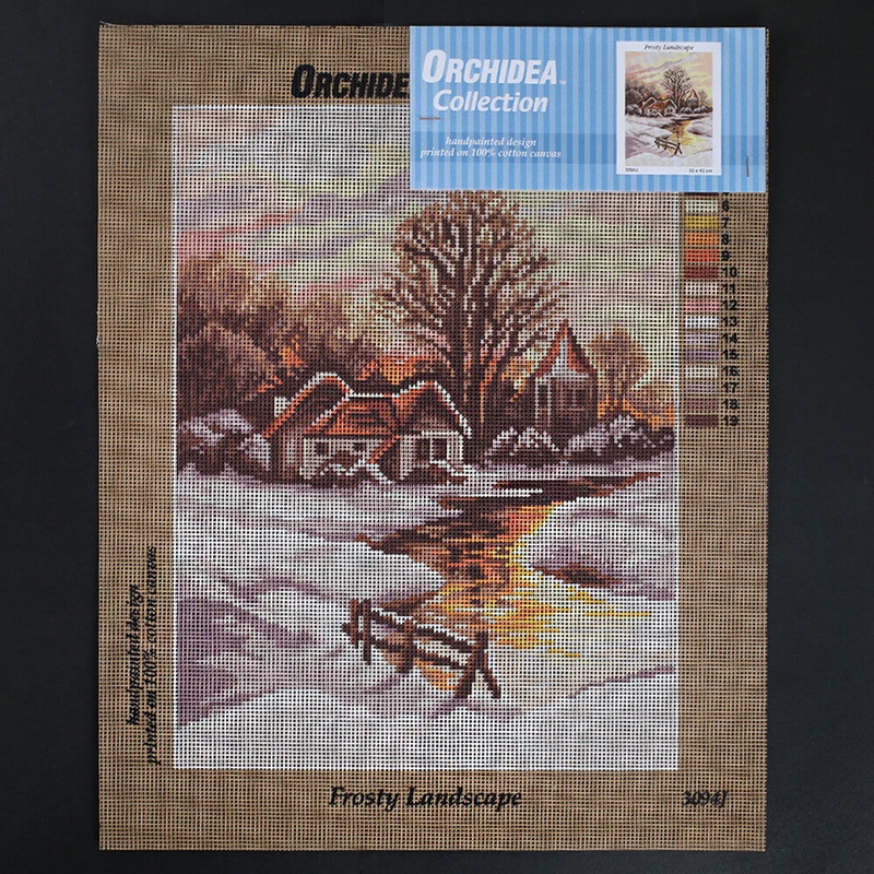 Orchidea 30×40 cm Frosty Landscape Printed Gobelin 3094J