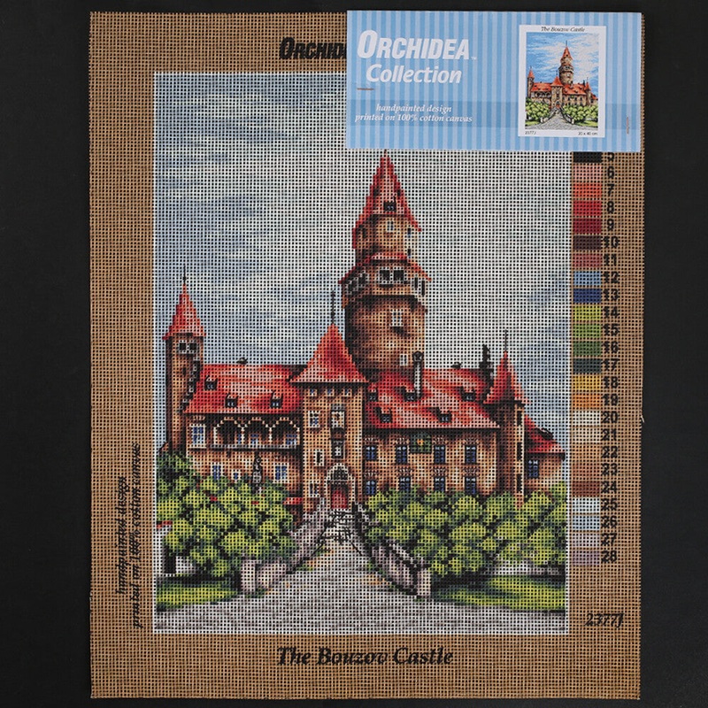 Orchidea 30×40 cm The Bouzov Castle Printed Gobelin 2377j