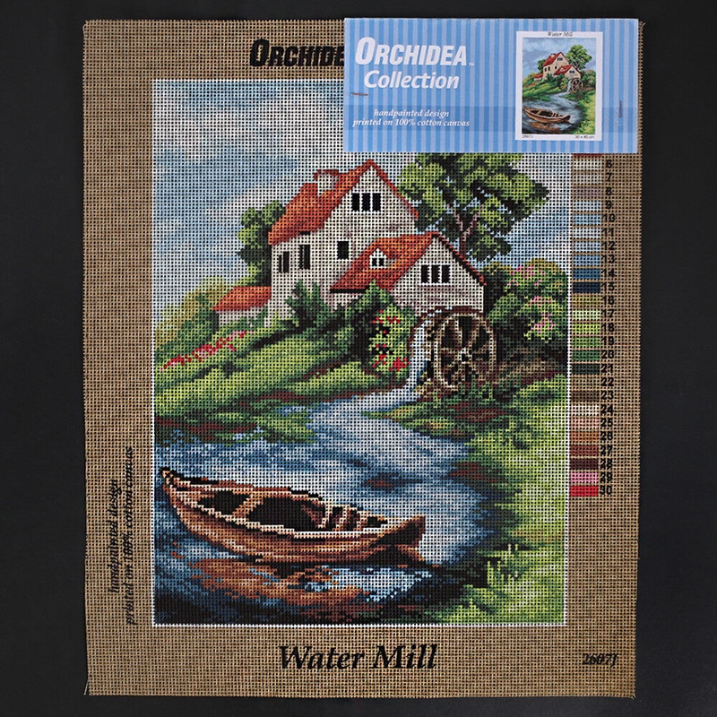 Orchidea 30×40 cm Water Mill Printed Gobelin 2607J
