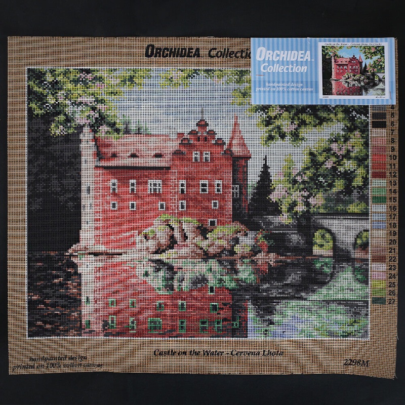 Orchidea 40×50 cm Castle On The Water – Cervena Lhota in Czech Printed Gobelin 2298M