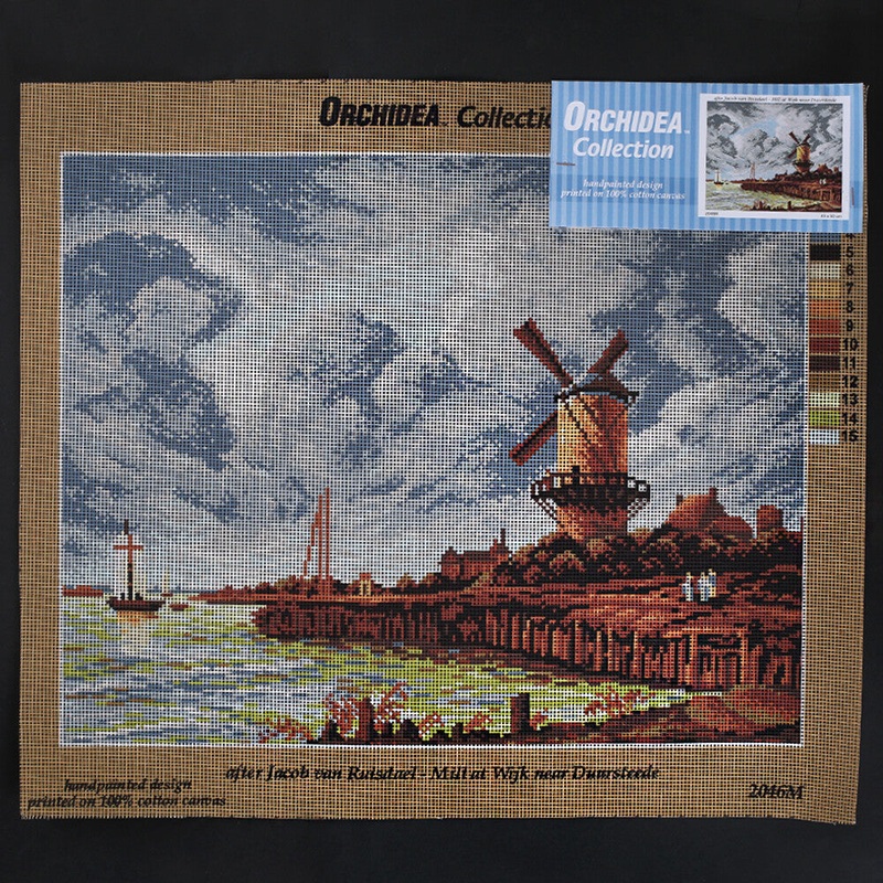 Orchidea 40×50 cm Jakob Van Ruisdael – Mill A Wijk Near Duursteede Printed Gobelin 2046M