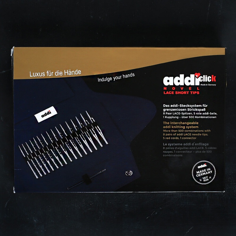 Addi Click Novel Interchangable Short Circular Knitting Needles Set – 730-2