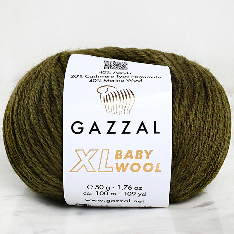 Gazzal Baby Wool XL Baby Yarn, Dark Green – 840XL