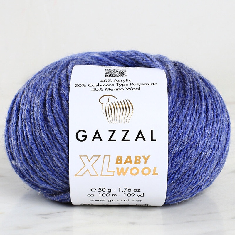 Gazzal Baby Wool XL Baby Yarn, Denim Blue – 844XL