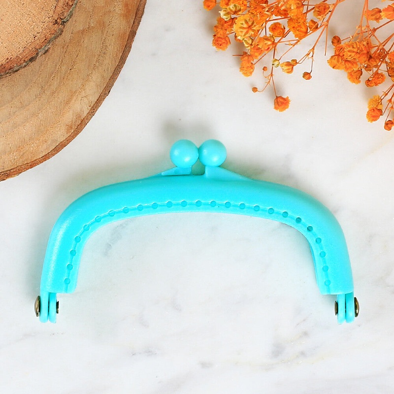 Loren 9 cm Plastic Purse Clasp,Turquoise