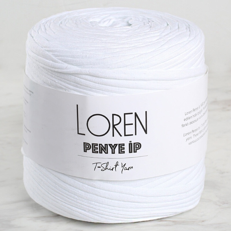 Loren T-Shirt Yarn, White – 01