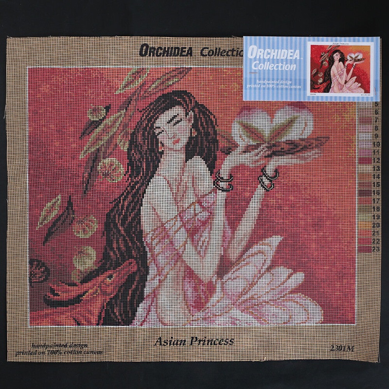 Orchidea 40×50 cm Asian Princess Printed Gobelin 2301M