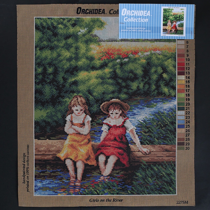Orchidea 40×50 cm Girls On The River Printed Gobelin 2275M