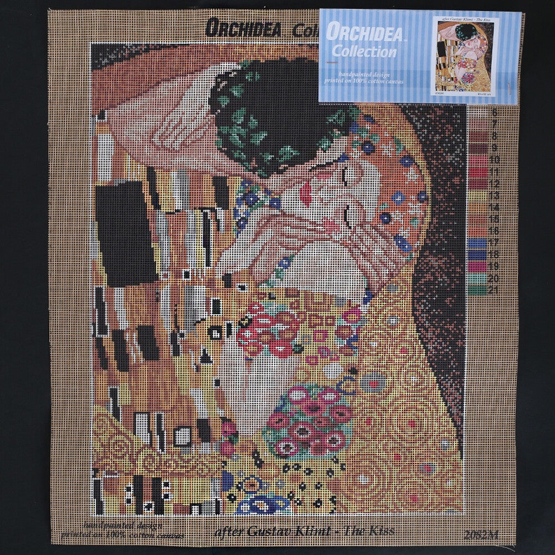 Orchidea 40×50 cm Gustav Klimt – The Kiss Printed Gobelin 2082M
