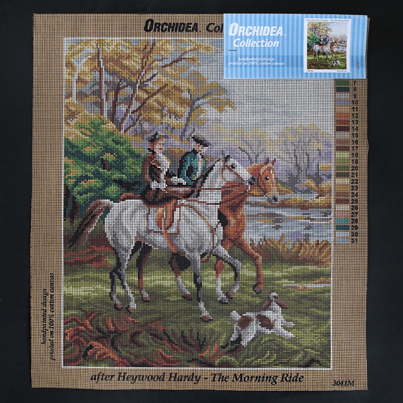 Orchidea 40×50 cm Heywood Hardy – The Morning Ride Printed Gobelin 3041M