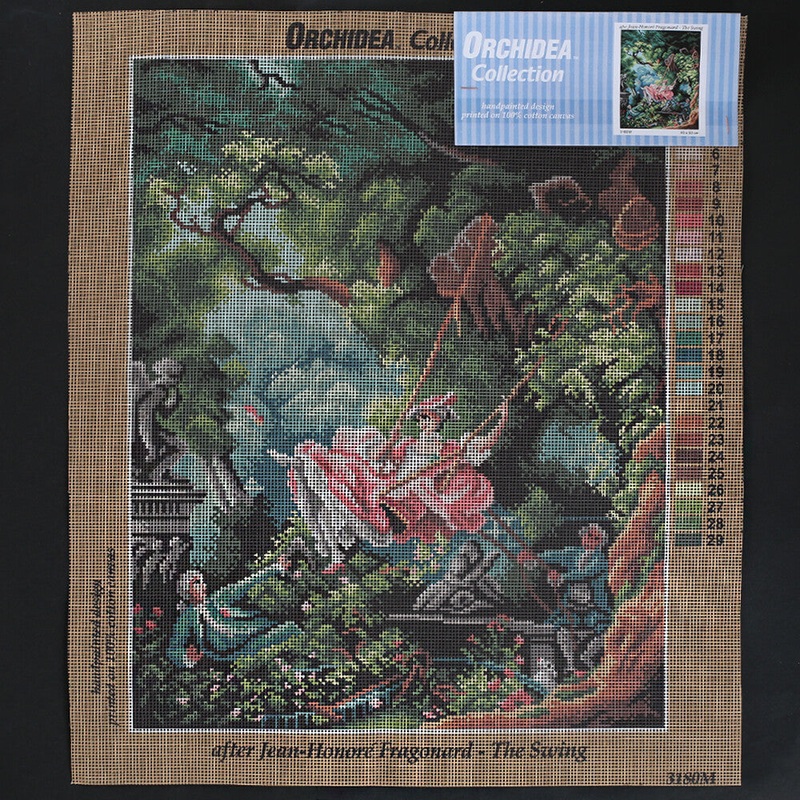 Orchidea 40×50 cm Jean-Honore Fragonard – The Swing Printed Gobelin 3180M