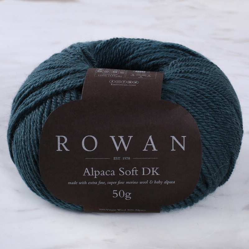 Rowan Alpaca Soft DK Yarn, Dark Green – 00214