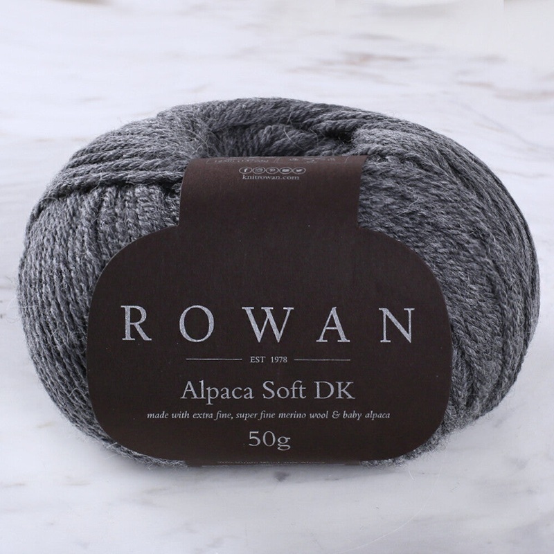 Rowan Alpaca Soft DK Yarn, Grey – 00211