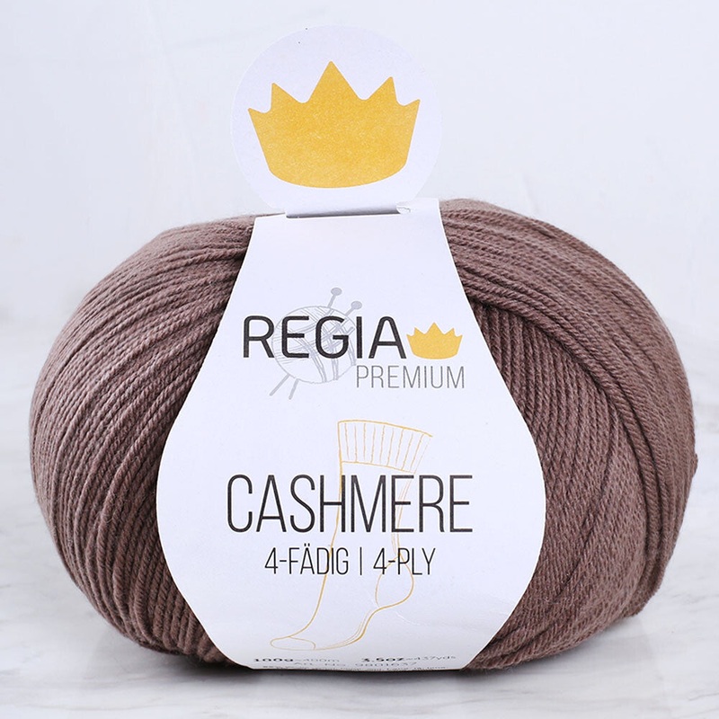 Schachenmayr Regia Premium Cashmere Knitting Yarn, Brown – 9801637 – 00025