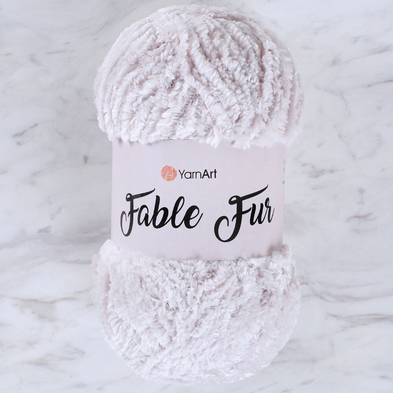 YarnArt Fable Fur Yarn- Coconut – 967