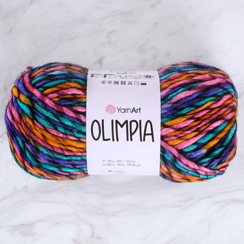 Yarnart Olimpia Knitting Yarn – Variegated- 1403