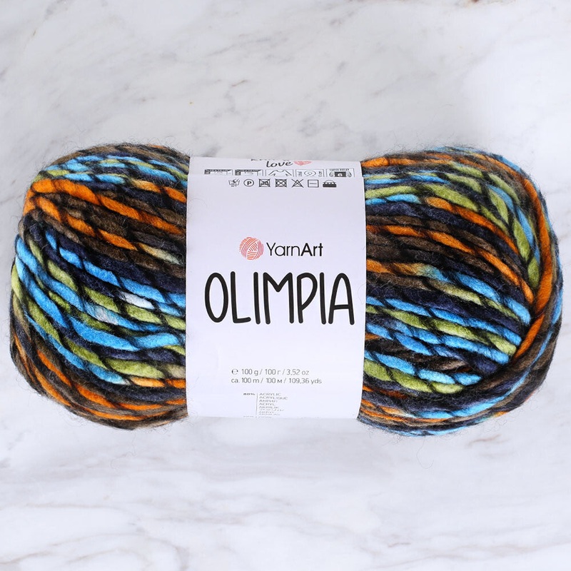 Yarnart Olimpia Knitting Yarn – Variegated- 1404