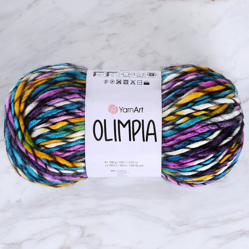 Yarnart Olimpia Knitting Yarn – Variegated- 1406