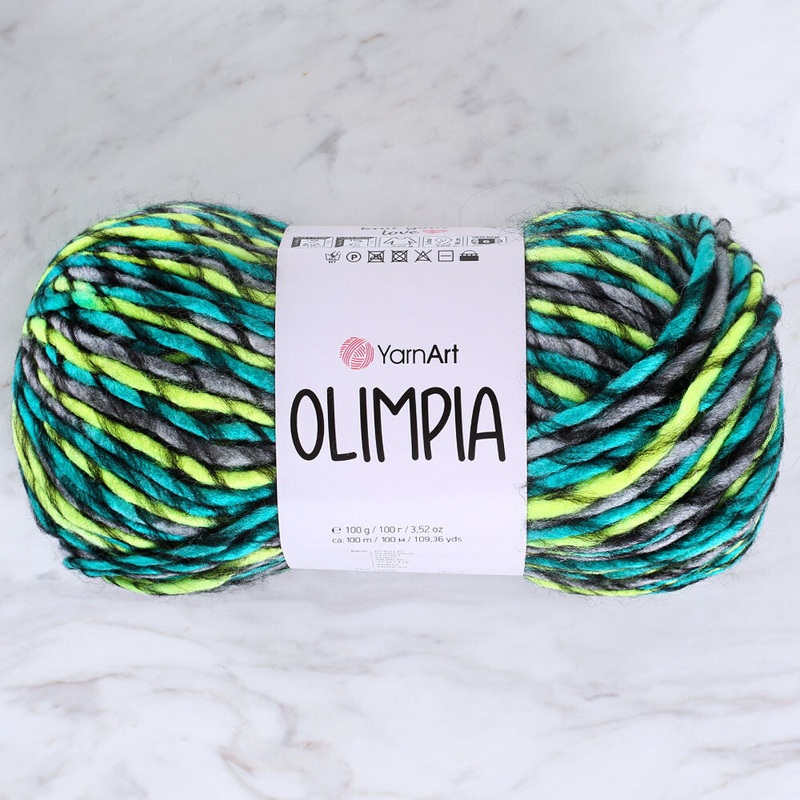 Yarnart Olimpia Knitting Yarn – Variegated- 1409