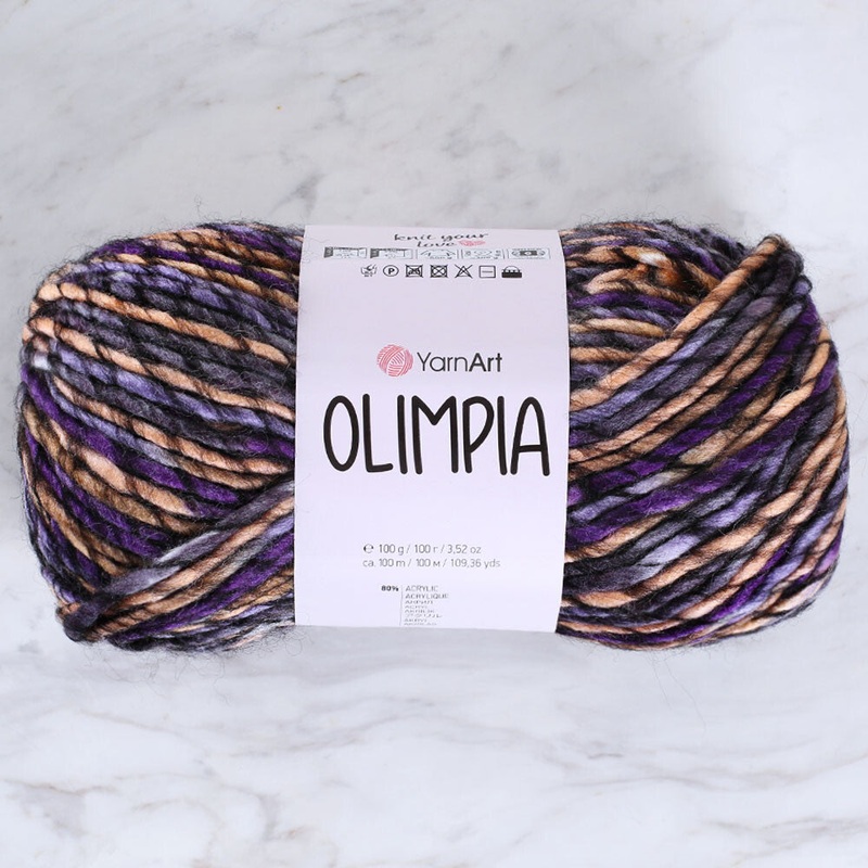 Yarnart Olimpia Knitting Yarn – Variegated- 1412