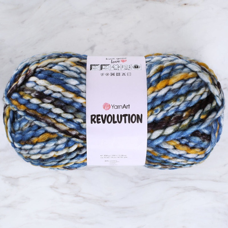 Yarnart Revolution Knitting Yarn – Variegated- 1608