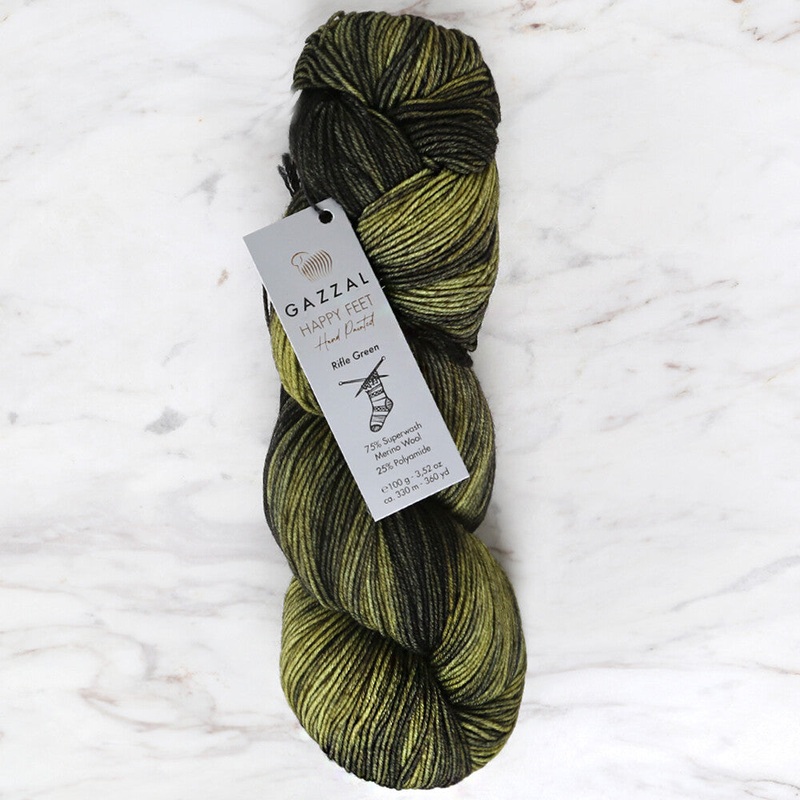 Gazzal Happy Feet Socks Knitting Yarn , Variegated – 3258