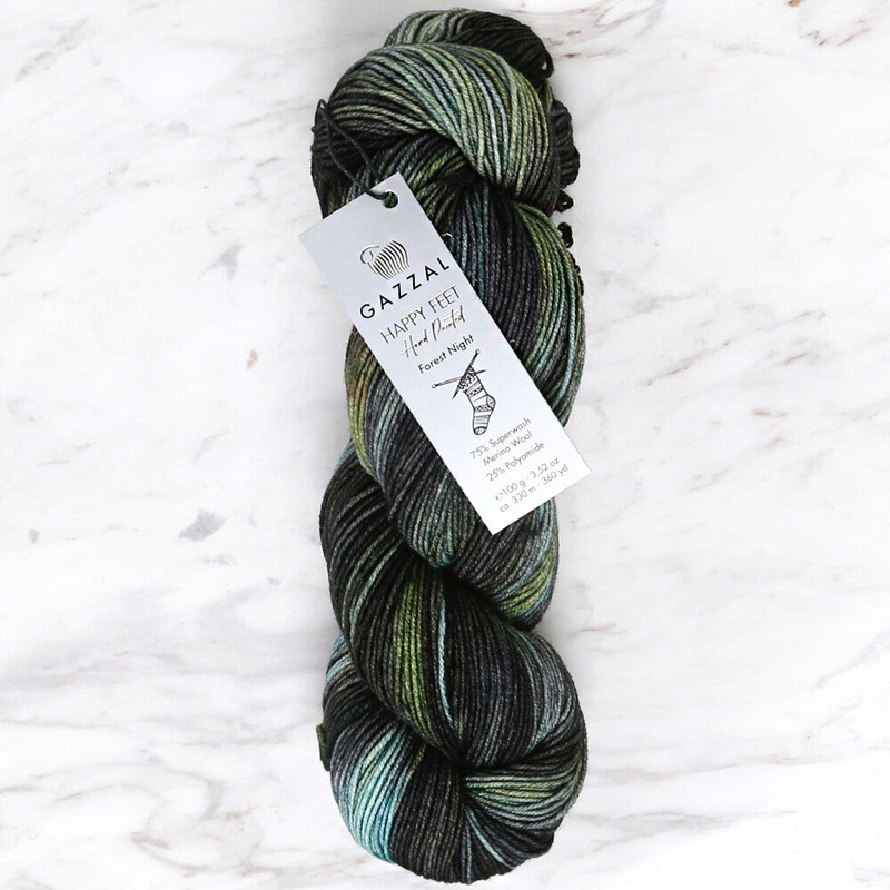 Gazzal Happy Feet Socks Knitting Yarn , Variegated – 3265