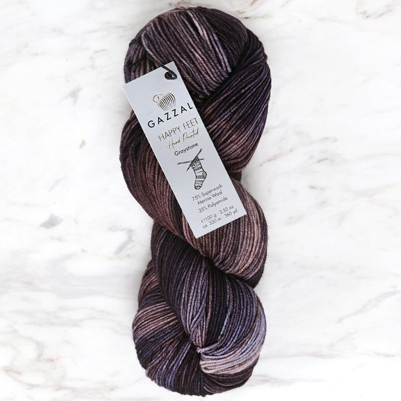 Gazzal Happy Feet Socks Knitting Yarn , Variegated – 3271