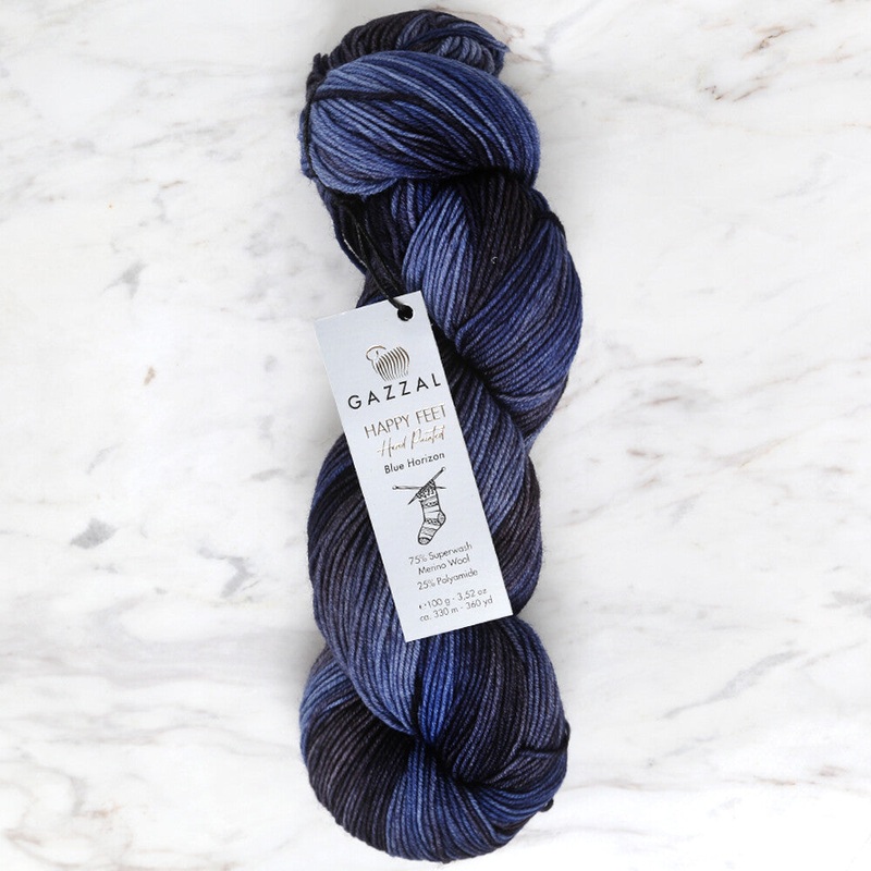 Gazzal Happy Feet Socks Knitting Yarn , Variegated – 3272