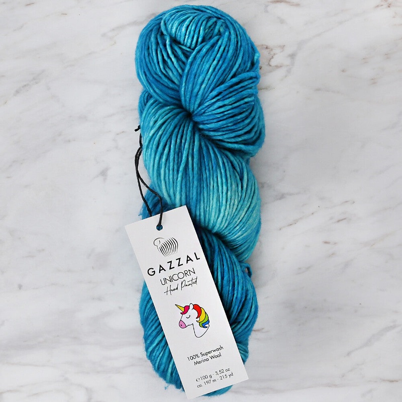 Gazzal Unicorn Knitting Yarn, Variegated – 1346