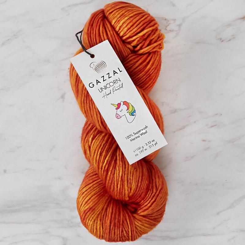 Gazzal Unicorn Knitting Yarn, Variegated – 1352
