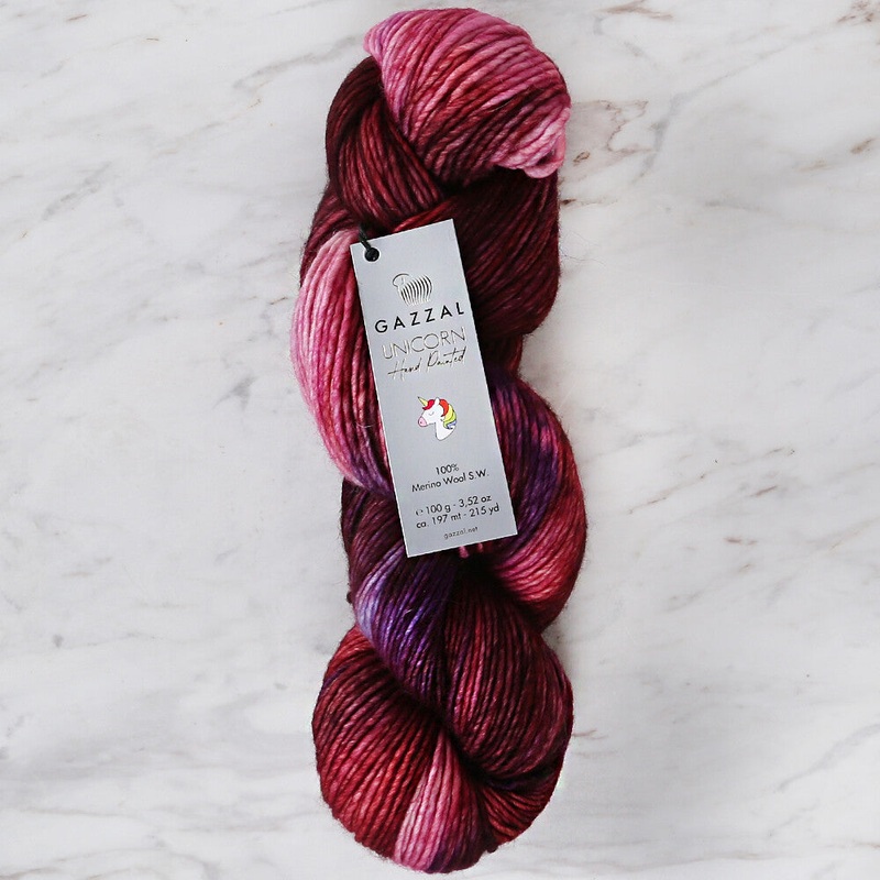 Gazzal Unicorn Knitting Yarn, Variegated – 1357