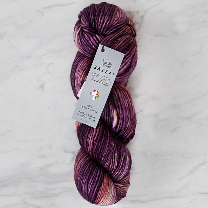 Gazzal Unicorn Knitting Yarn, Variegated – 1358
