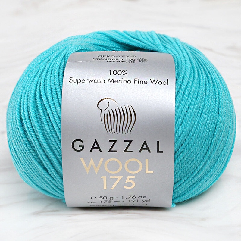 Gazzal Wool 175 50 Gr Yarn, Green – 323