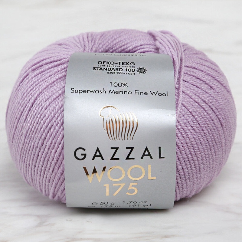 Gazzal Wool 175 50 Gr Yarn, Lilac – 350