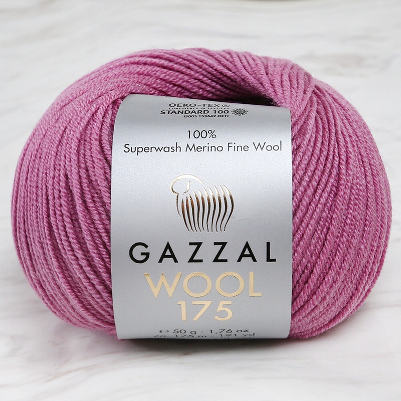 Gazzal Wool 175 50 Gr Yarn, Purple – 351