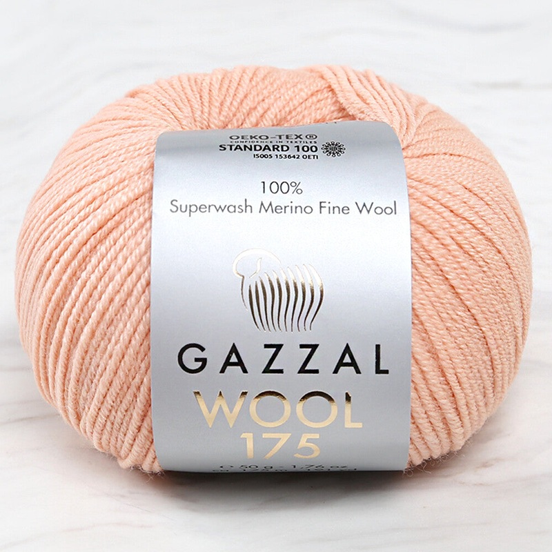 Gazzal Wool 175 50 Gr Yarn, Salmon – 347