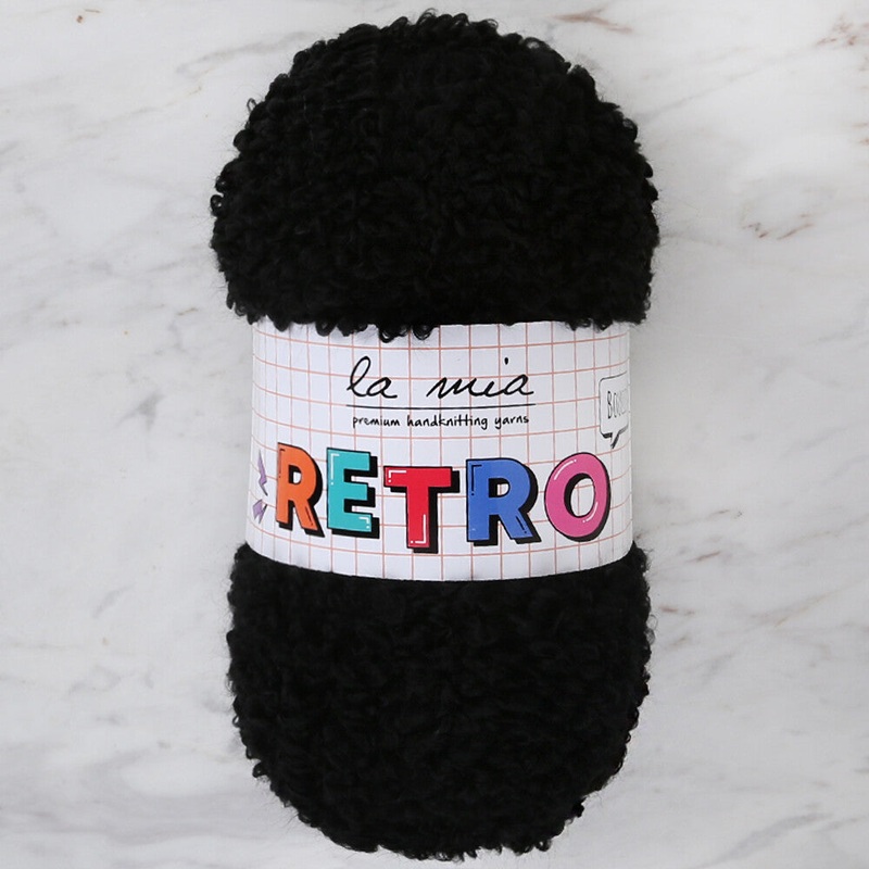 La Mia Retro Yarn, Black – LM6500