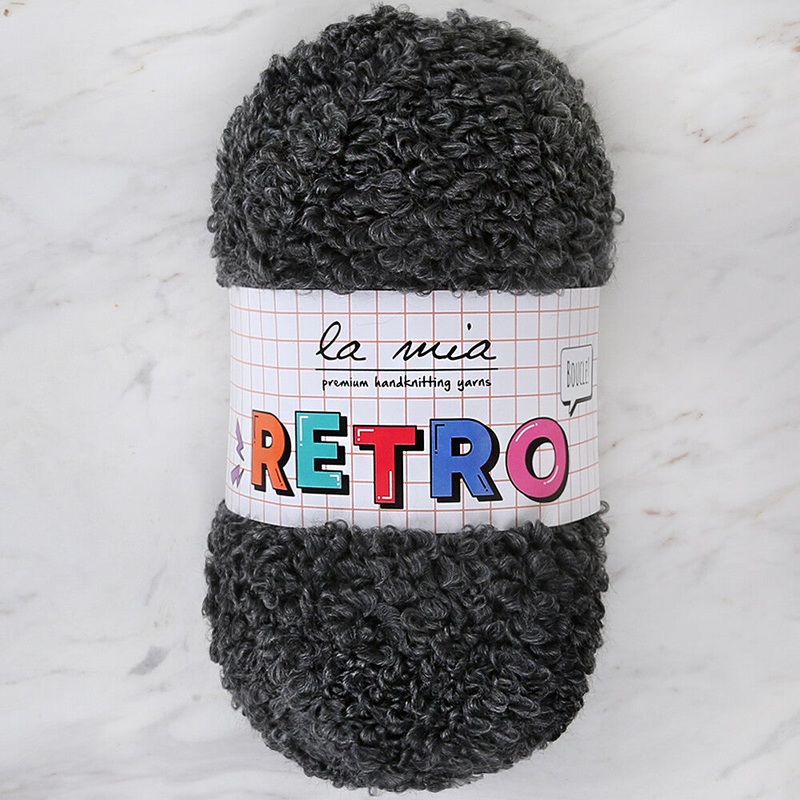 La Mia Retro Yarn, Dark Grey – LM6802