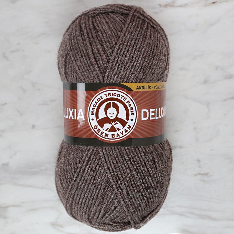 Madame Tricote Paris Deluxia Knitting Yarn, Brown – 014