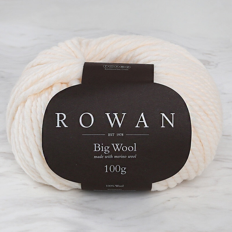 Rowan Big Wool Yarn, Cream – 00001