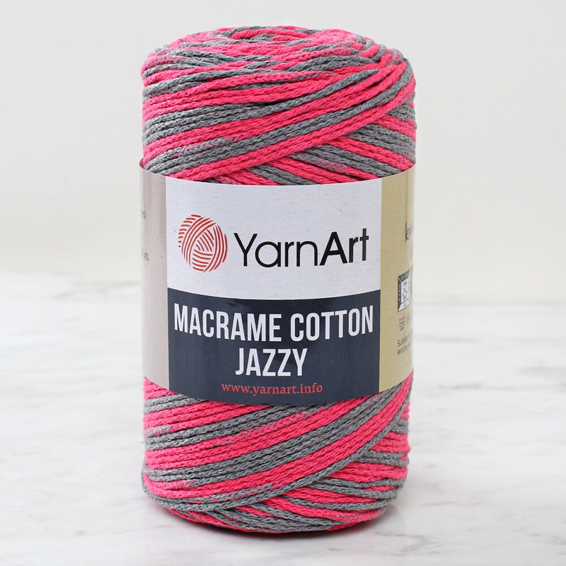 YarnArt Macrame Cotton Jazz Yarn, Variegated – 1201