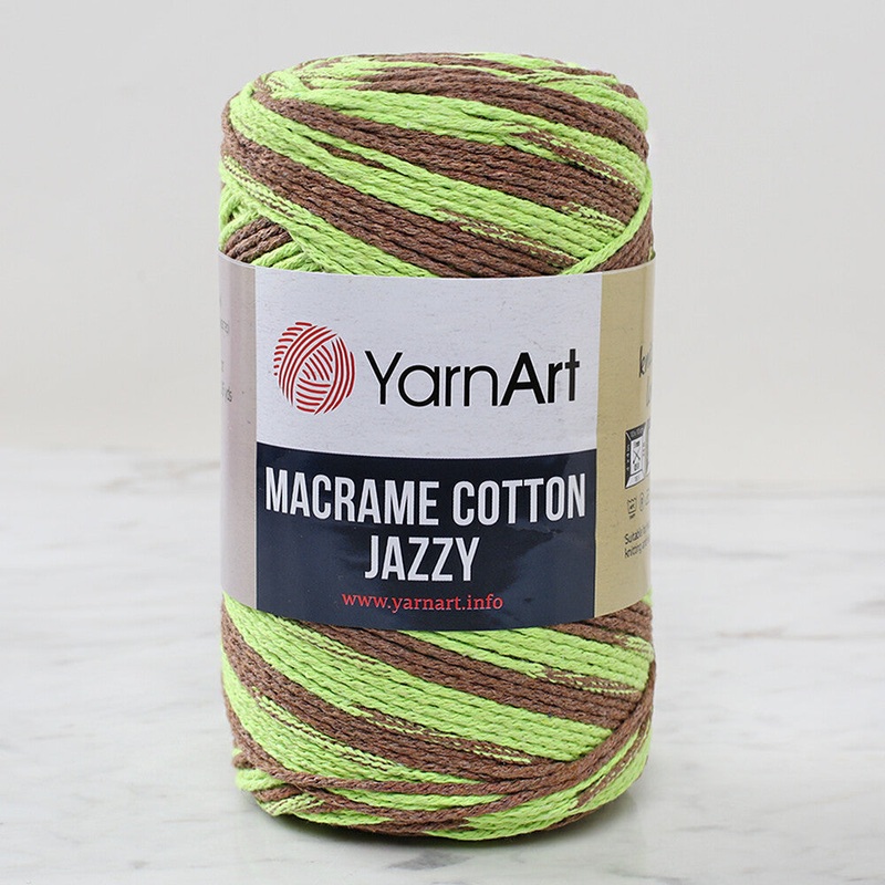 YarnArt Macrame Cotton Jazz Yarn, Variegated – 1204