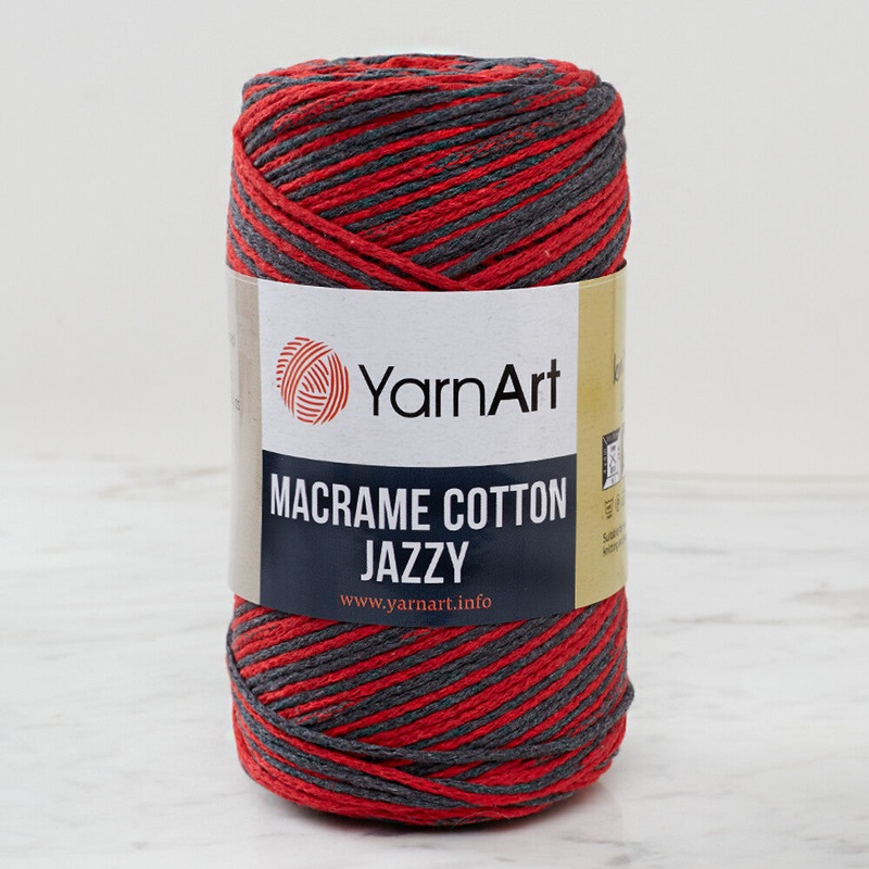 YarnArt Macrame Cotton Jazz Yarn, Variegated – 1205