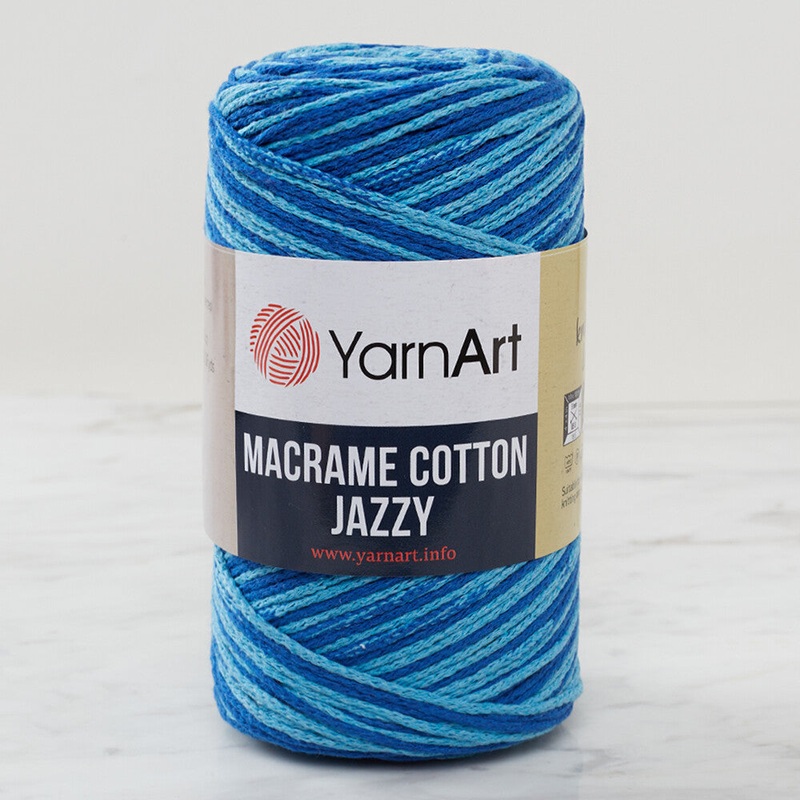 YarnArt Macrame Cotton Jazz Yarn, Variegated – 1207