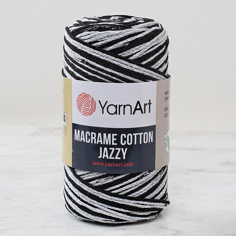 YarnArt Macrame Cotton Jazz Yarn, Variegated – 1211